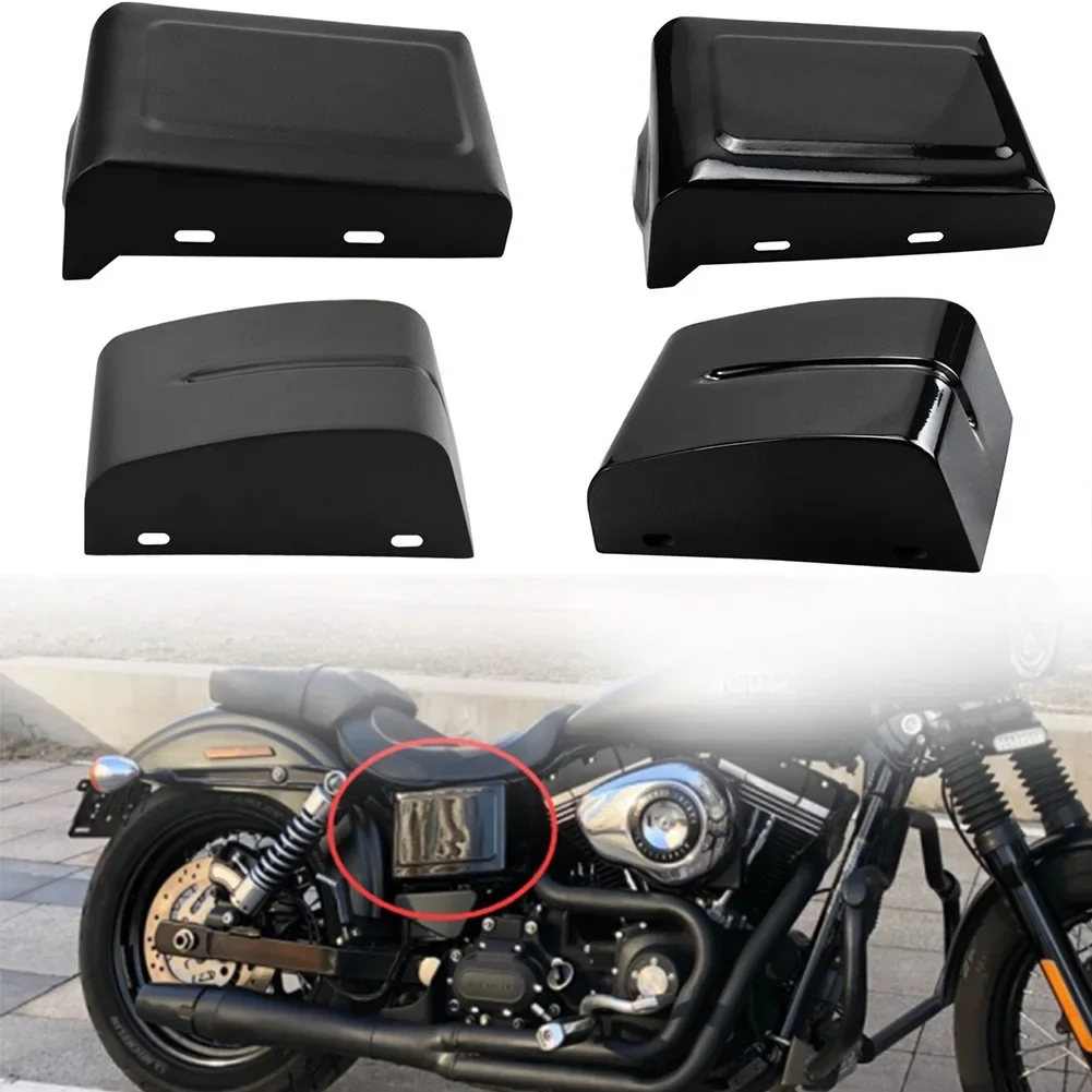 Capa de carenagem lateral para bateria de motocicleta, proteção de tanque para harley dyna switchback fat bob efi fxdwggi super wide glide street bob 06-up