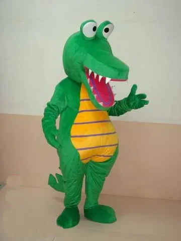 

Crocodile Mascot Costume Fancy Dress Cartoon Character Feature Cosplay Costume for Halloween Purim Fancy Dress Mask Partys