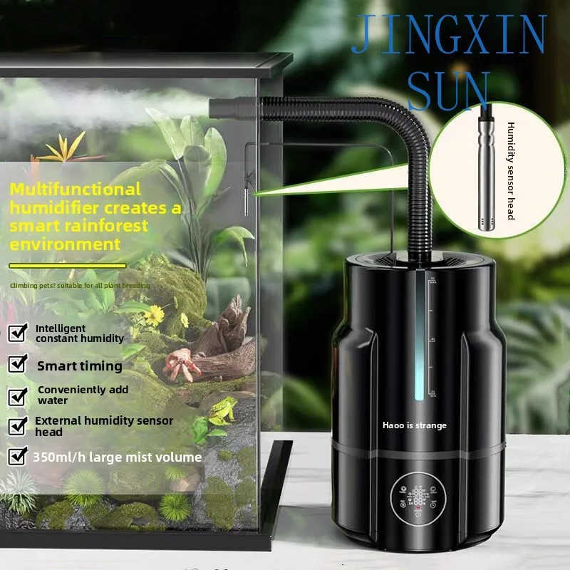 6L Ultrasonic Animal and Plant Humidifier | Automatic Humidity Adjustment+Timing Spray | Low Noise Design | Special for Potting/