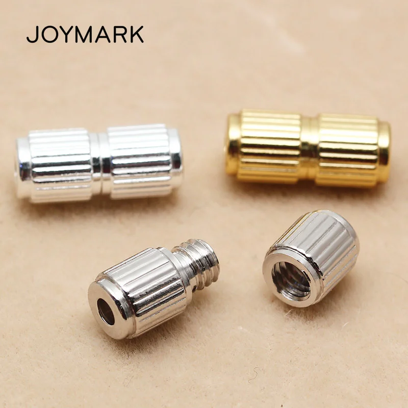 New Cylindrical 925 Silver Screw Clasp Connector Sterling Silver Clasps For Necklaces Bracelets Jewelry Making Supplies SC-CZ259