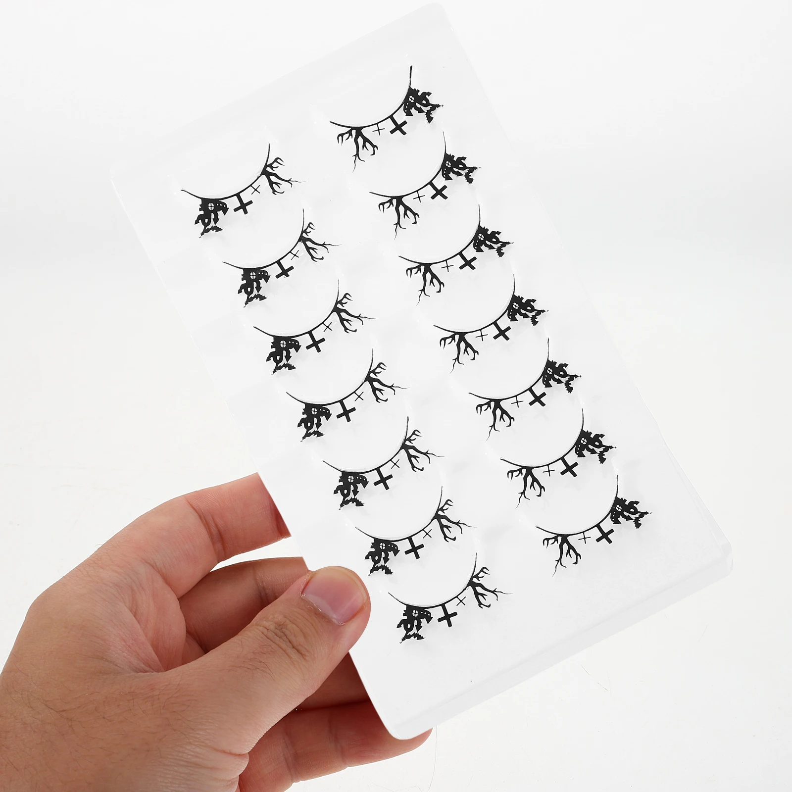 

7 Pairs Female Eyelashes for Holiday Decoration Accessories Fake Fiber Halloween