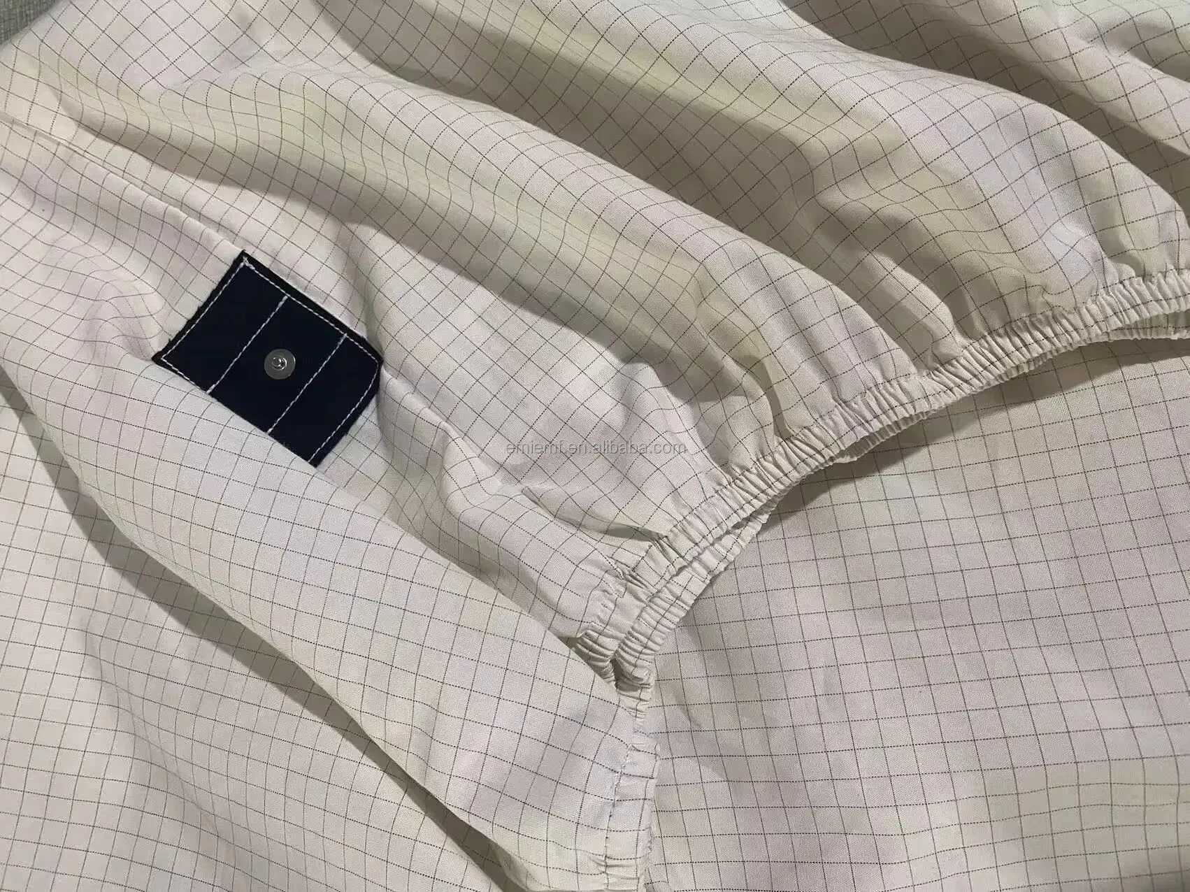 Earthing Grounding Fitted Sheet with Earth Connection Cable Pure Silver Fiber Conductive Bed Sheet