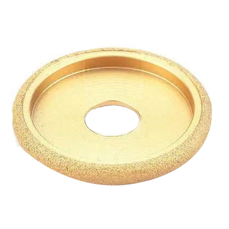 Roda Gerinda tepi batu 75Mm, mata Gerinda sudut berlian komplit marmer granit lubang Romawi 10Mm