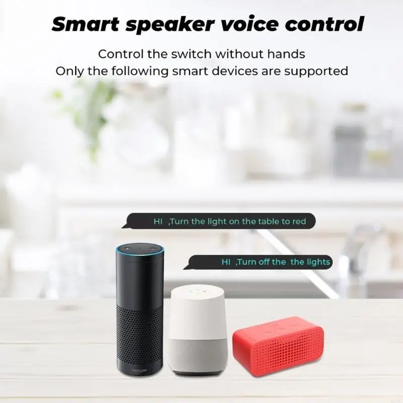 16A 2 Way Control Switches WiFi Switches Breaker Voice and APP Remote Control with Timer & Countdown Function 