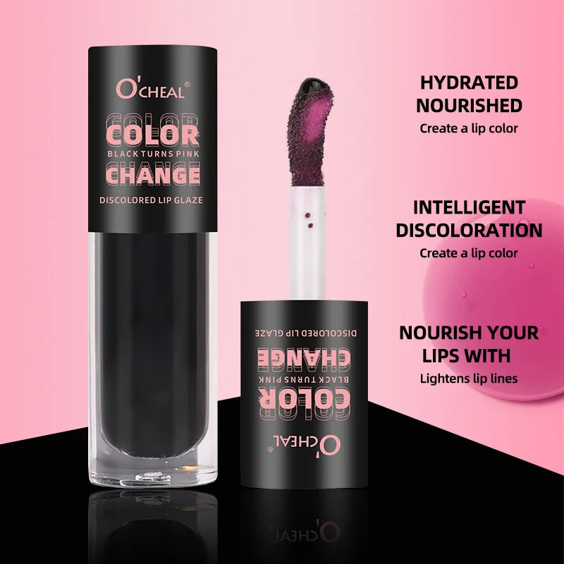 Temperature Color Change Lip Gloss Protects Lips Lip Oil Easy to Color Lip Glaze European American Style Moisturizes Lipstick