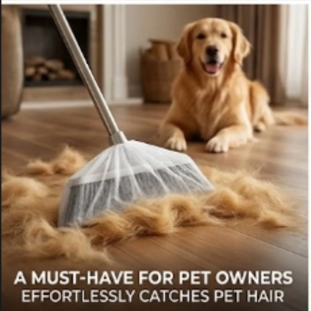 170pcs Disposable Broom Covers Ground Hair Cleaning Dust Adsorption Crevice Cleaning Tool for Home And Office