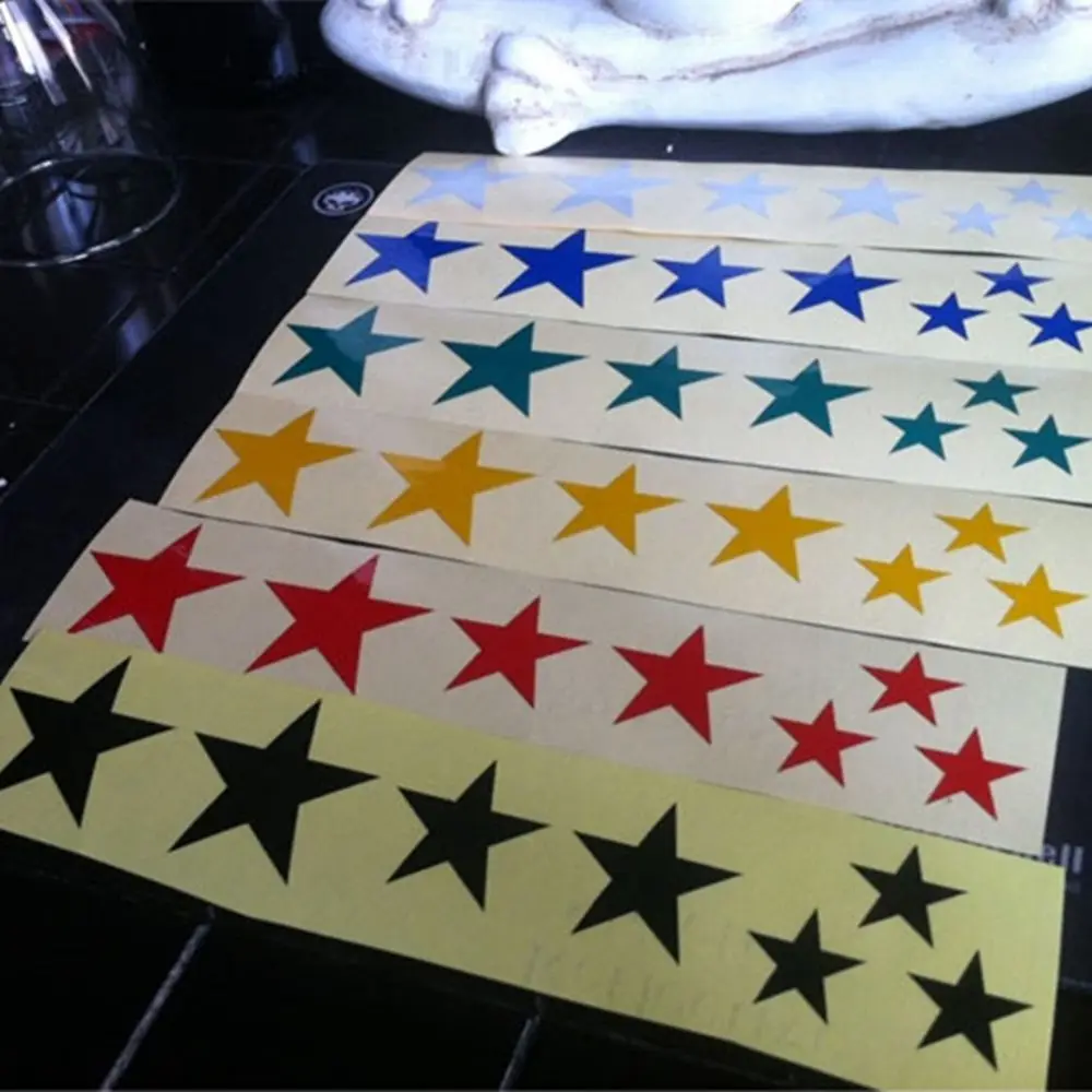 Dry Cycling Tools Fluorescent Stars Decal Accessories Bike Reflective Stickers MTB Bicycle Reflector Frame Wheel Sticker