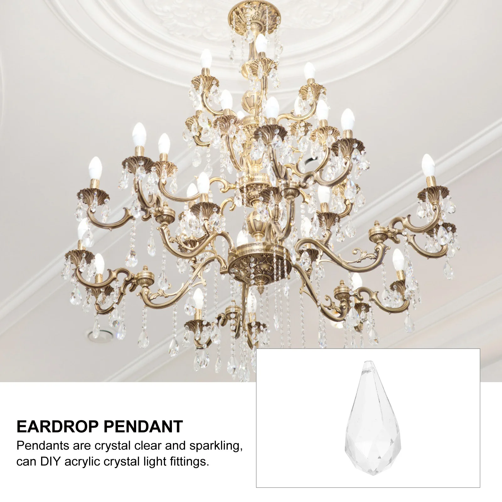 

71 Pcs Crystal Ball Pendant Pendants Christmas Decoration Prisms Beads Home Acrylic Xmas