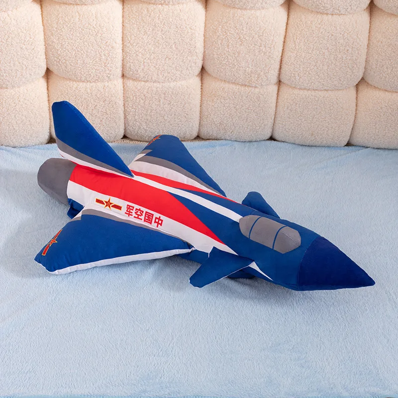 Modelo de avión muñeca colección de entusiastas militares regalo para niño J-10 juguete de peluche de combate PLAAF avión de combate almohada de felpa