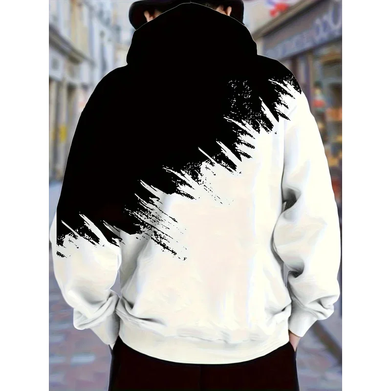 هوديي رجالي كاجوال وعصري وجيب الكنغر كاجوال بأكمام طويلة للاستخدام الخارجي #2