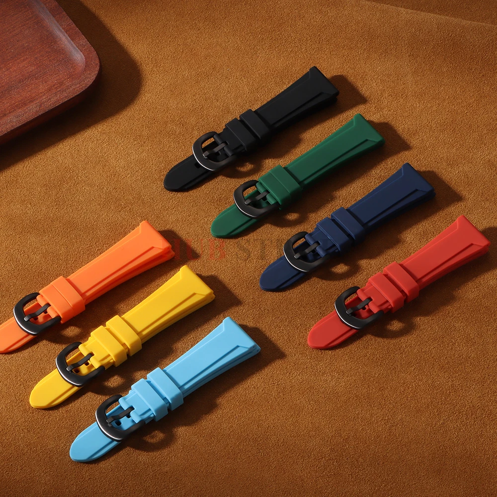 Premium Silicone Watch Band 22mm 24mm 26mm Sport Rubber Driving Watch Strap Waterproof Replacement Watchband for Seiko for Men