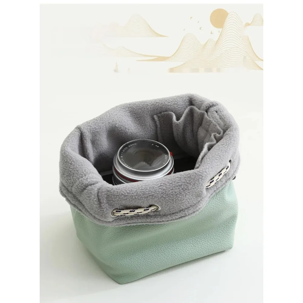 

For Fujifilm DSLR Camera Case For Photography Lens Bag Canon Pouch With Shoulder Strap Leather Waterproof Camera Bag