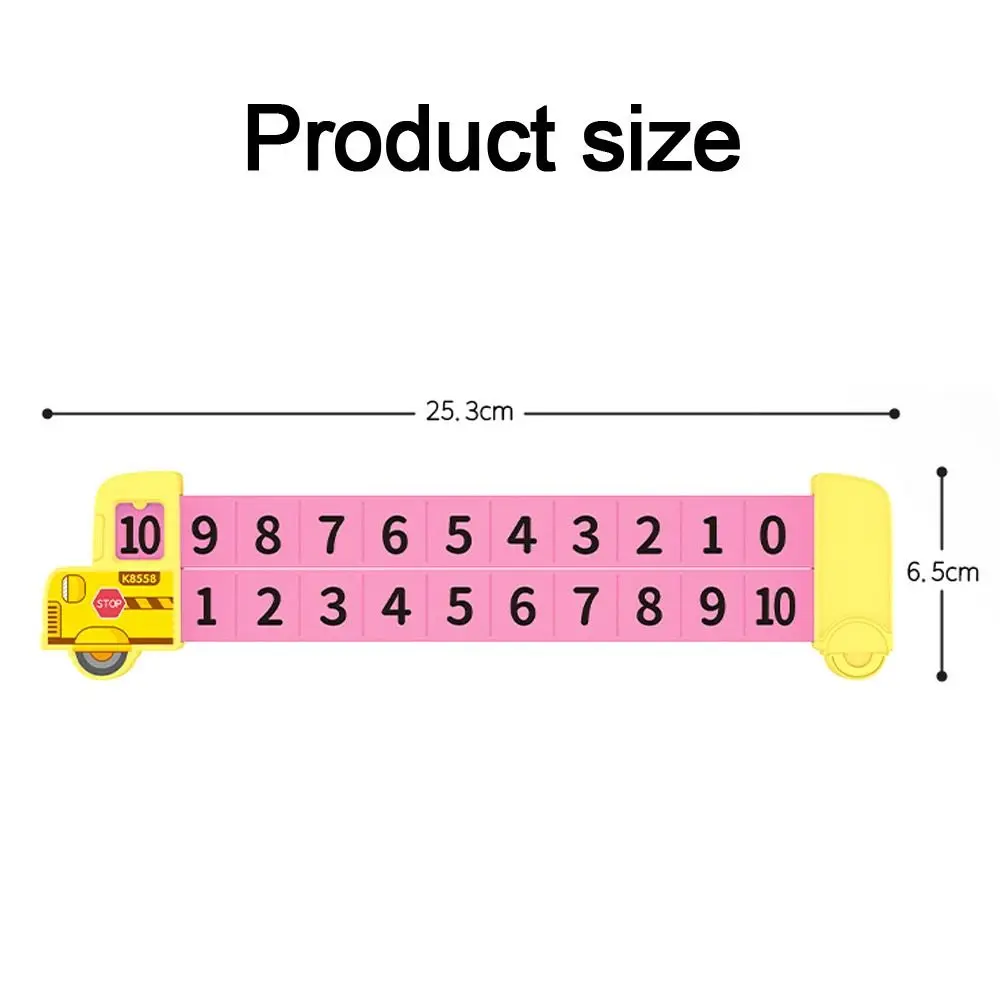 Righello di decomposizione matematica in plastica entro 20 righello di sottrazione di colore casuale insegnamento dimostrazione righello di aggiunta portatile