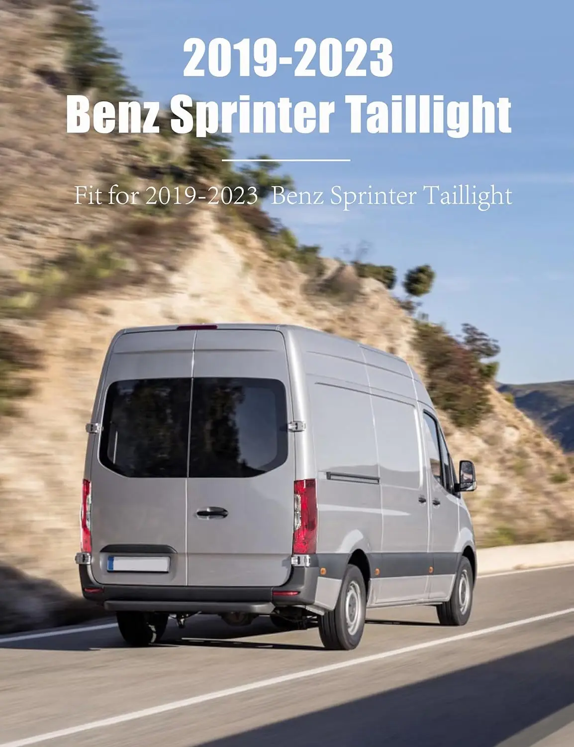 Tail Light Replacement for 2019-2023 Mercedes-Benz Sprinter Van, Halogen Rear Light (Left)