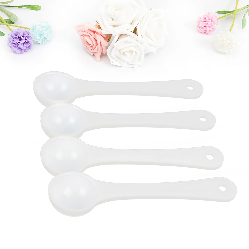 

4Pcs Lightweight Plastic Ration Spoon for Fish Tank Medicine and Dry Ingredients