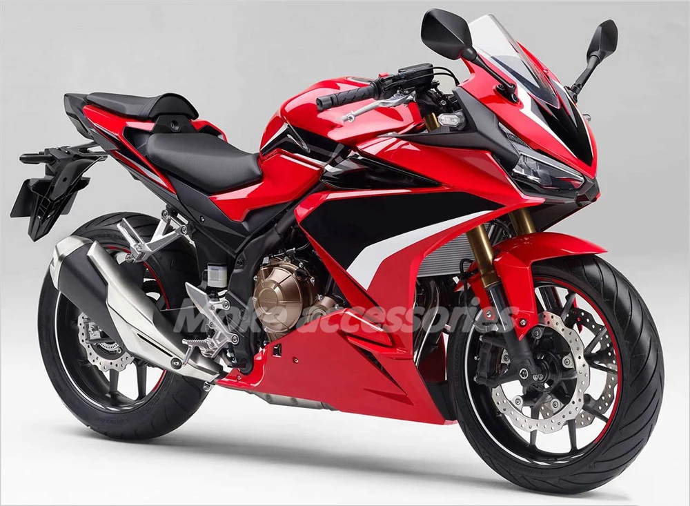 

Motorcycle Fairings Kit Fit For Cbr400R 2022 2023 Bodywork Set 22-23 Abs Injection Red Bright Black