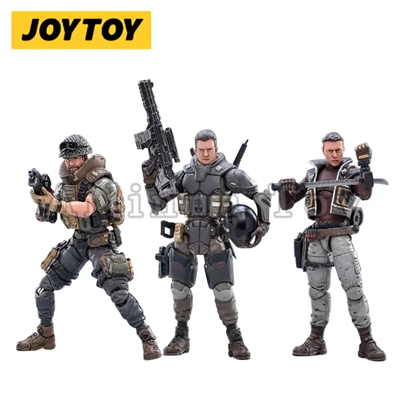 JOYTOY-figuras de acción de personajes de fuente oscura, colección de Anime, modelo militar, 1/18, Envío Gratis, 3 unidades por Set