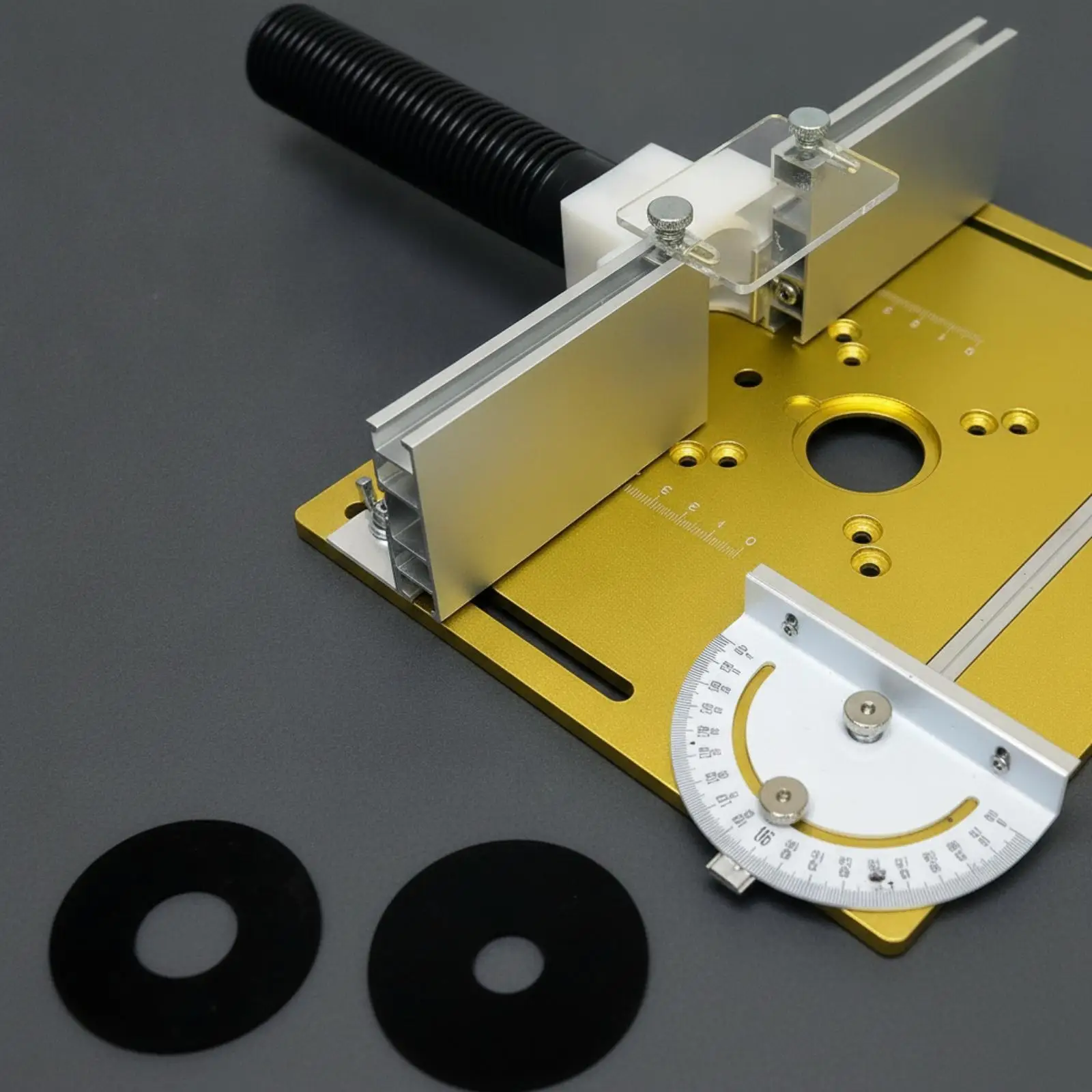 Durable Aluminum Router Inverter Plate for Routing Joinery and Edge Work with Scale