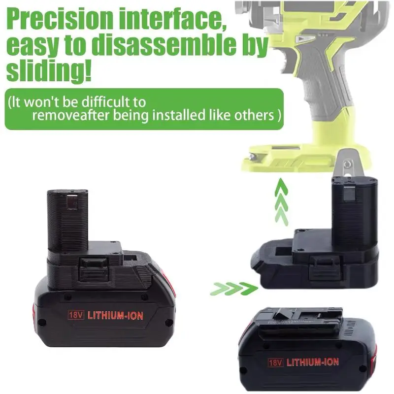 Imagem -02 - Conversor de Adaptador de Bateria para Bosch 18v Conversor de Lítio para Ryobi One 18v Ferramenta sem Escova Apenas Adaptador