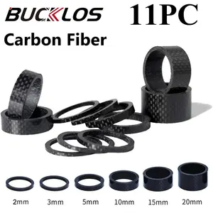 Bucklos-Carbon Faser Fahrradabstandshalter, MTB Headset Waschmaschine, Mountainbike-Zubehör, Gabelrohr, 28,6 mm, 2 mm, 3 mm, 5 mm, 10 mm, 15 mm, 20 mm, Pces 11 12 Hauptverkaufskohlenstoff Raubtierhelm - №8