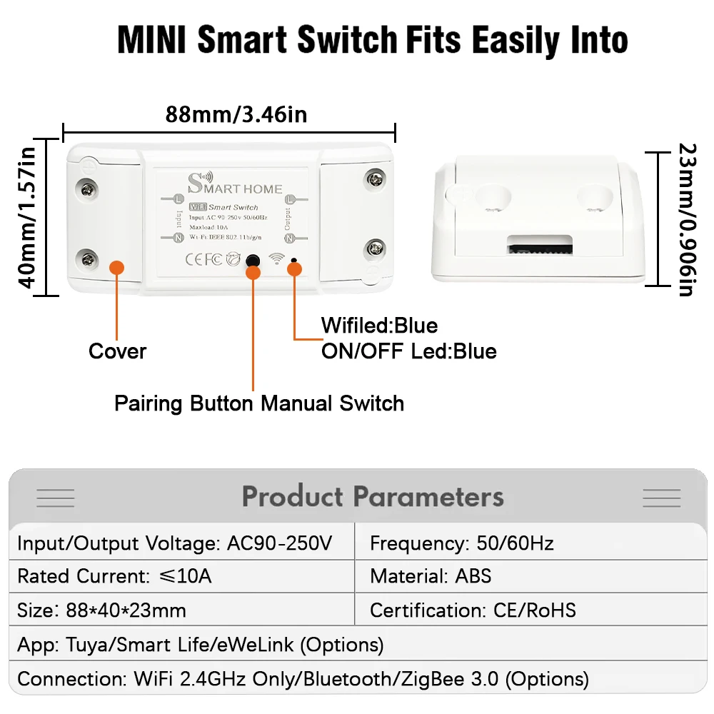 Рисунок 2 - Tuya eWeLink WiFi ZigBee 10A DIY