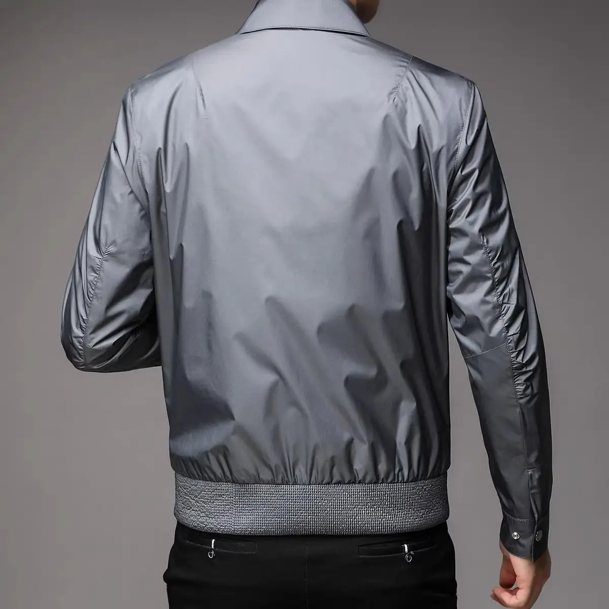Smart Casual Simplicity Autumn Coats New Men\'s Turn-down Collar Solid Zipper Pockets Trend Versatile Loose Long Sleeve Jackets