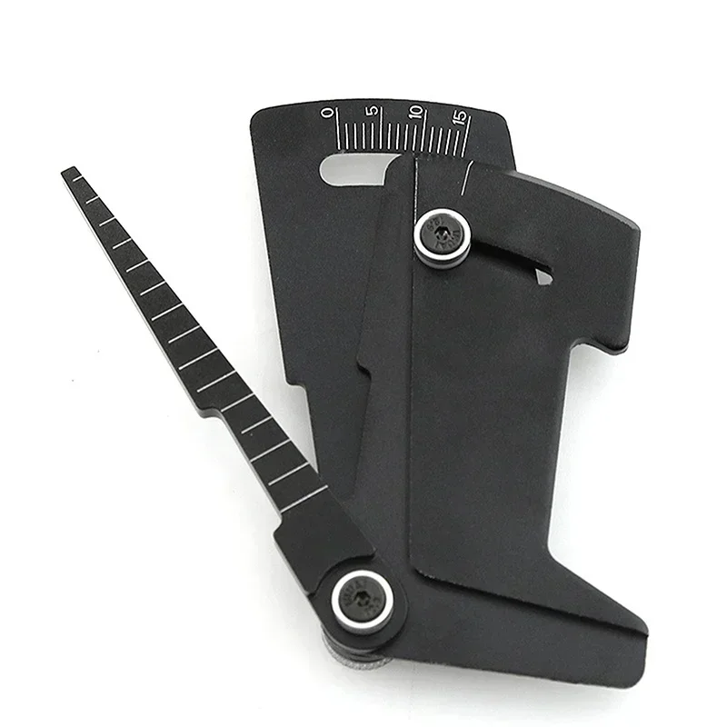 Adjustable Ruler Adjusting RC Car Height & Wheel Rim Camber 15 degrees Hobby Tools CNC For RC Car 1/8 1/10 Tamiya HSP HPI