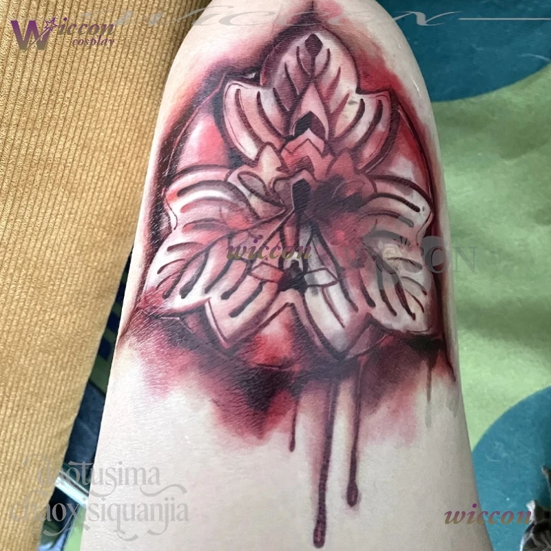 20 سنتيمتر X 22 سنتيمتر الدعائم أنيمي وهمية وهمية الدم الوشم العلامة التجارية نمط هالوين عيد الميلاد Shimizu كوسبفريه الرعب لعبة F تأثيري هينكو #5