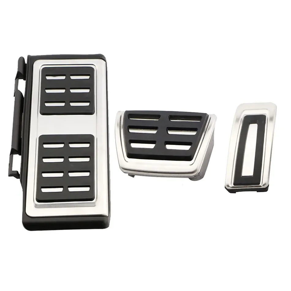 LHD Rvs Auto Pedalen voor Audi Q2 2016-2024 A3 8V 2013-2019 Gas Rem voetsteun Pedaal Pad Cover Accessoires