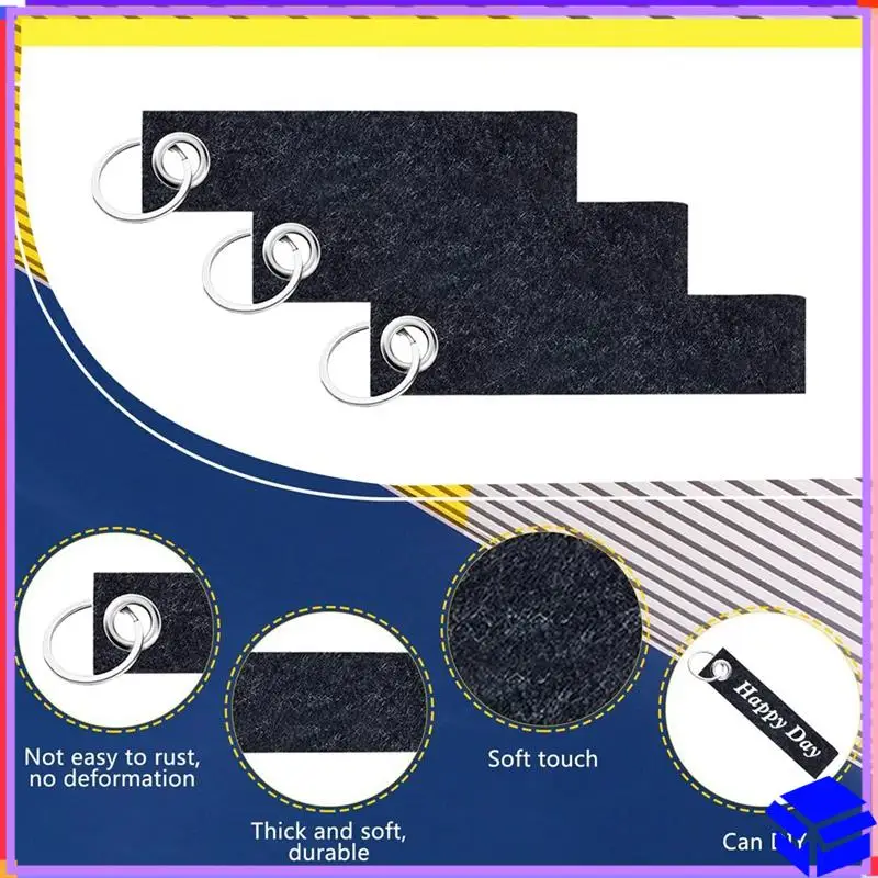 

Reliable 20PCS DIY Key Fobs Felt With 20PCS Lobster Hook Swivel Carabiner Hook Key Ring Writeable Key Ring Personalised Lanyard