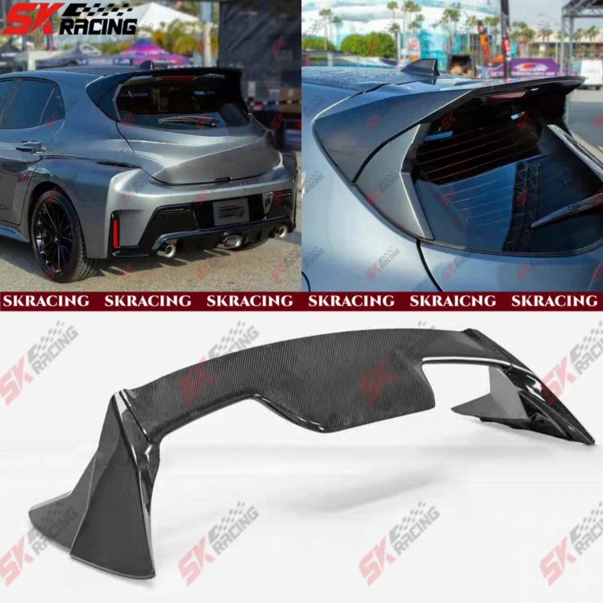 

Углеродное волокно/кованое заднее крытое спойлер подходит для Toyota Corolla Hatchback 2019-25