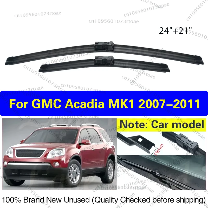 

Car Front Wiper Blades For GMC Acadia MK1 2007 2008 2009 2010 2011 Cleaning Window Windscreen Windshield 24"+21"Car Accessories