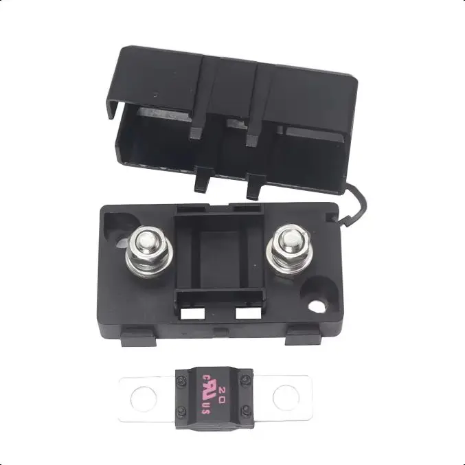【1Set】Trumpet Fork Plug Fuse 32V 20A 30A 40A 50A 60A 70A 80A 100A 125A 175A 200A Bolt Fixed Insurance Film+ANS-8 Safety Plate