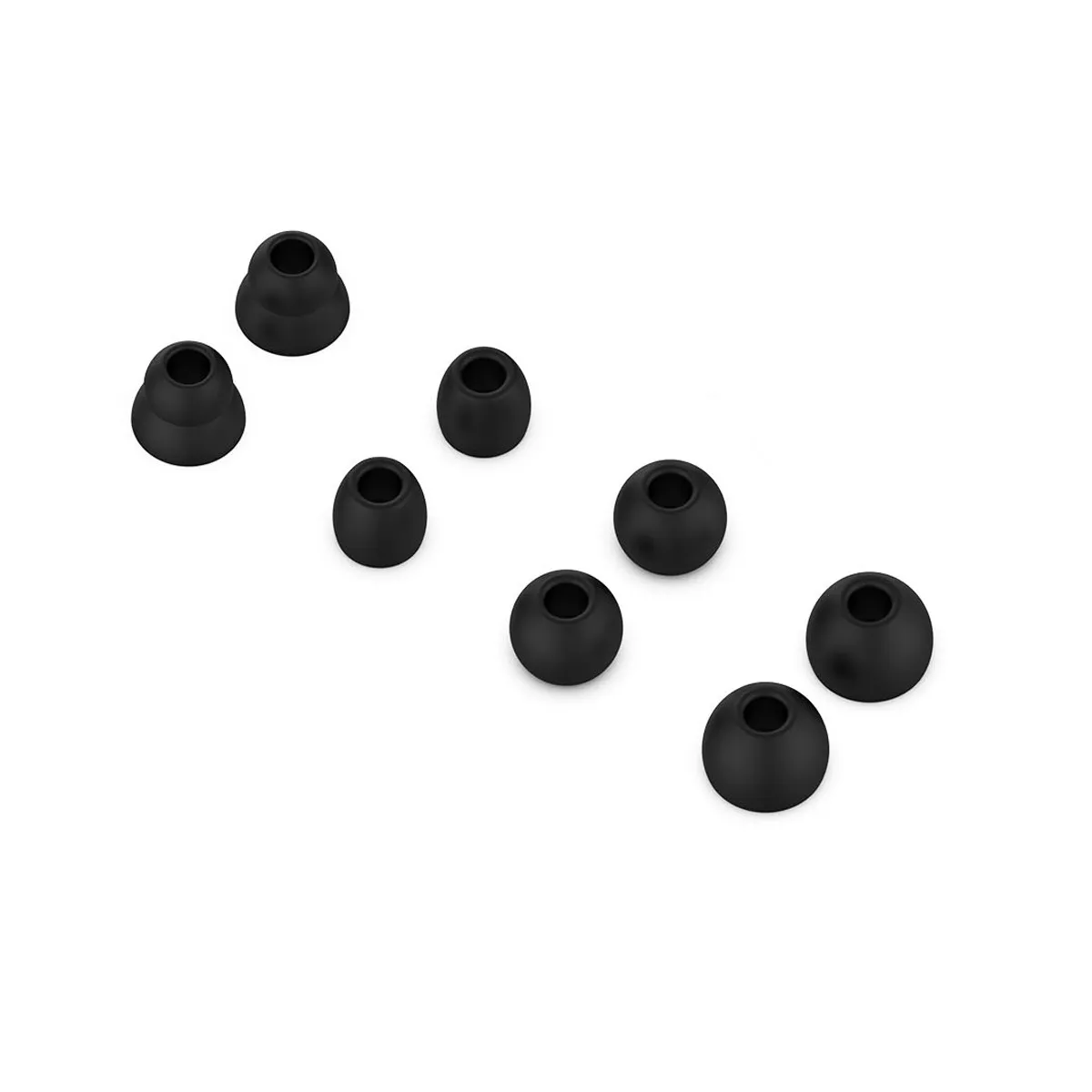 

8Pcs Earbuds Tips Soft Silicone Replaceable Earphone Covers Noise Isolating Sleeve for Running Jogging Cycling Fitness