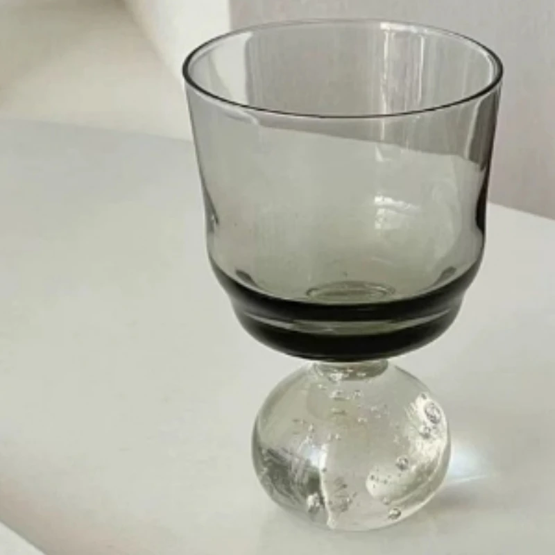 

Creative Niche Design of Ashtray Bubble Ice Cream Cups High-end Crystal Glass Cups Dessert Milkshake Cups