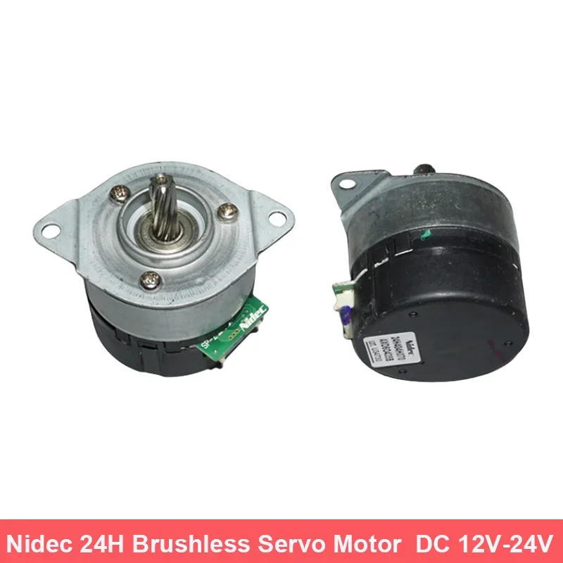 DC 12-24V Nidec Mini 24H Brushless Servo Motor Built-in Drive 100-wire Encoder Micro Brushless Motor Encoder Pwm 9T Metal Gear