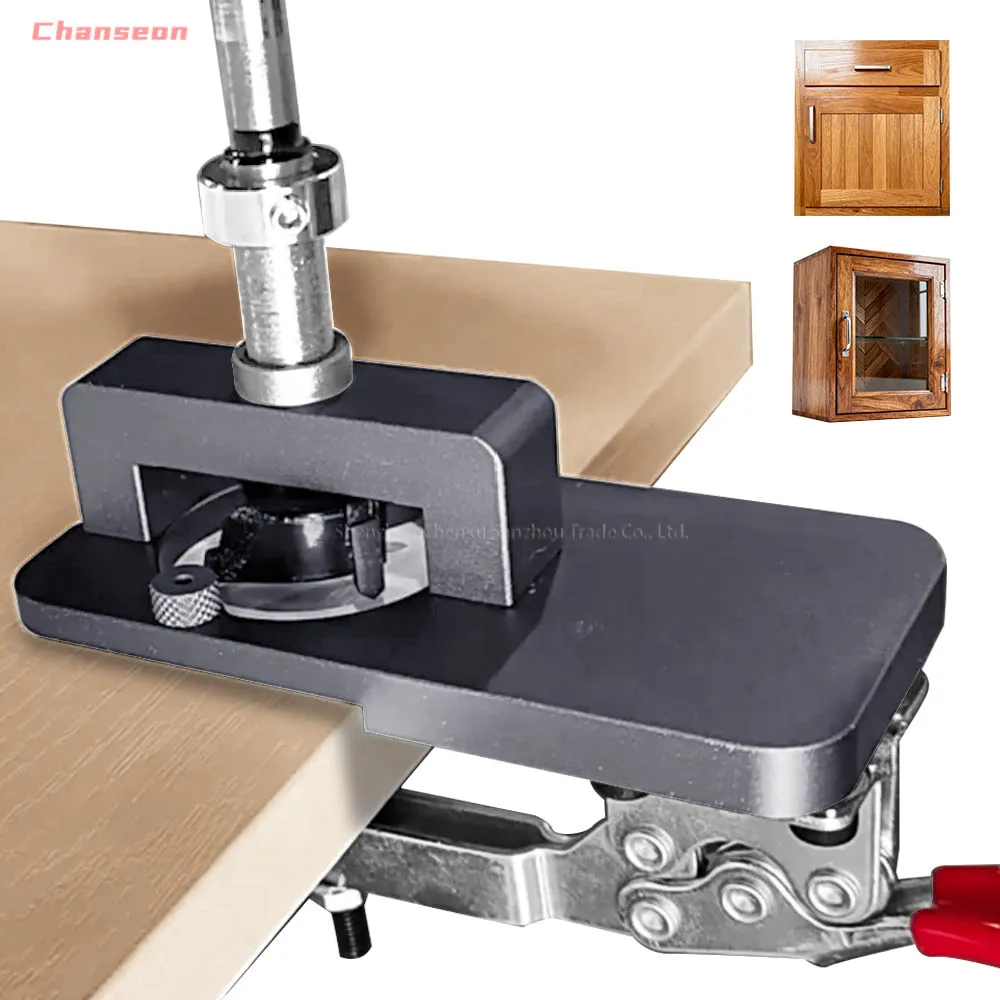 

35 мм шарнирное расточное приспособление для деревообработки, направляющая для сверления отверстий, локатор для лицевой рамы, инструменты для шкафа, DIY деревообрабатывающий локатор