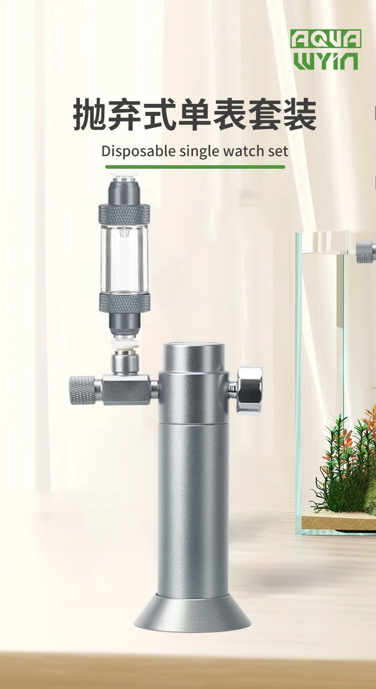 DIY Aquarium CO2-Regler Magnetventil Blasenzähler CO2 Kleine Gasflasche 3-8UNF Fischbecken CO2-Druckminderventil – Detail 1