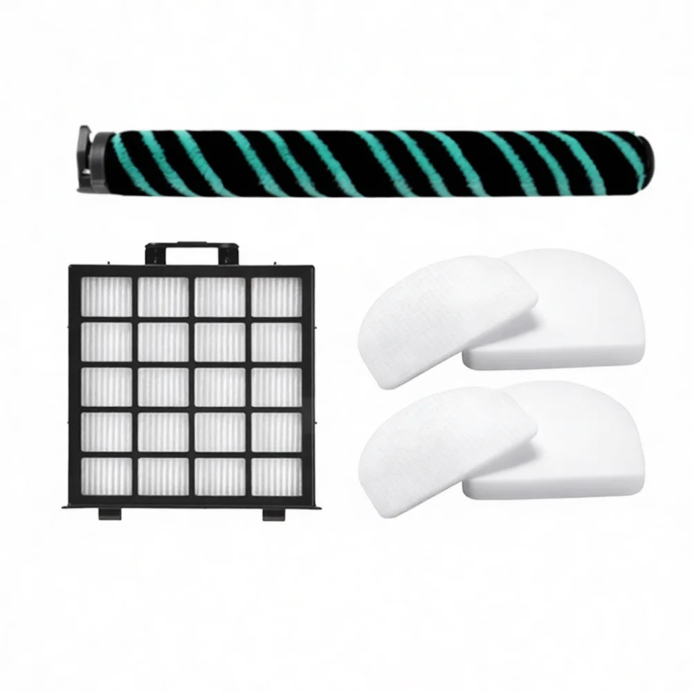 Vacuum Cleaner Replacement Kit Compatible With Shark AZ4000 AZ4002 AZ400C HEPA Filter Foam Felt Roller Brush Parts Set