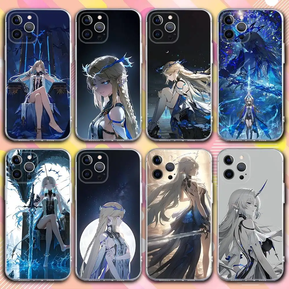 

Cute C-Cartethyia Game Phone Case For iPhone 17,16,15,14,13,12,11 Pro,Max,Plus,X,XS,XR,SE4,E Mini Transparent Soft Cover