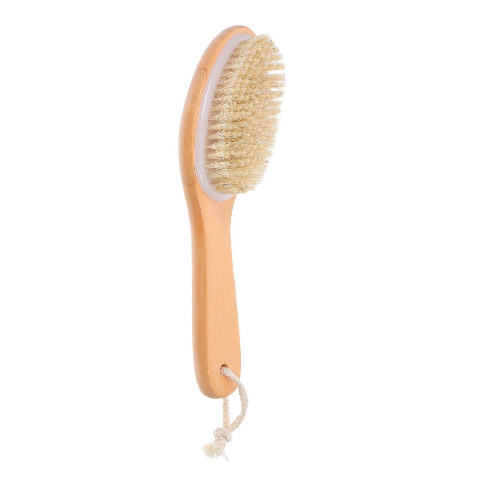 

Wooden Bath Brush 25*7Cm Natural Bristle Exfoliating Body Scrub Tool For Skin Care Glow