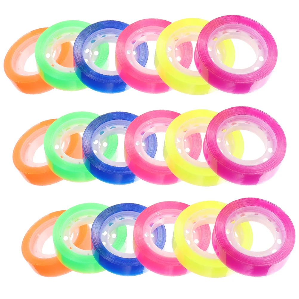 24 لفة شريط شفاف أشرطة لاصقة شفافة لاصقة قوية مكتب القرطاسية التعبئة هدية شريط التغليف لفات السائبة