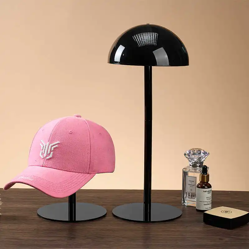 Acrylic Hat Display Stand Retail Store Headwear Holder Simple Cap Organizer and Storage Solution