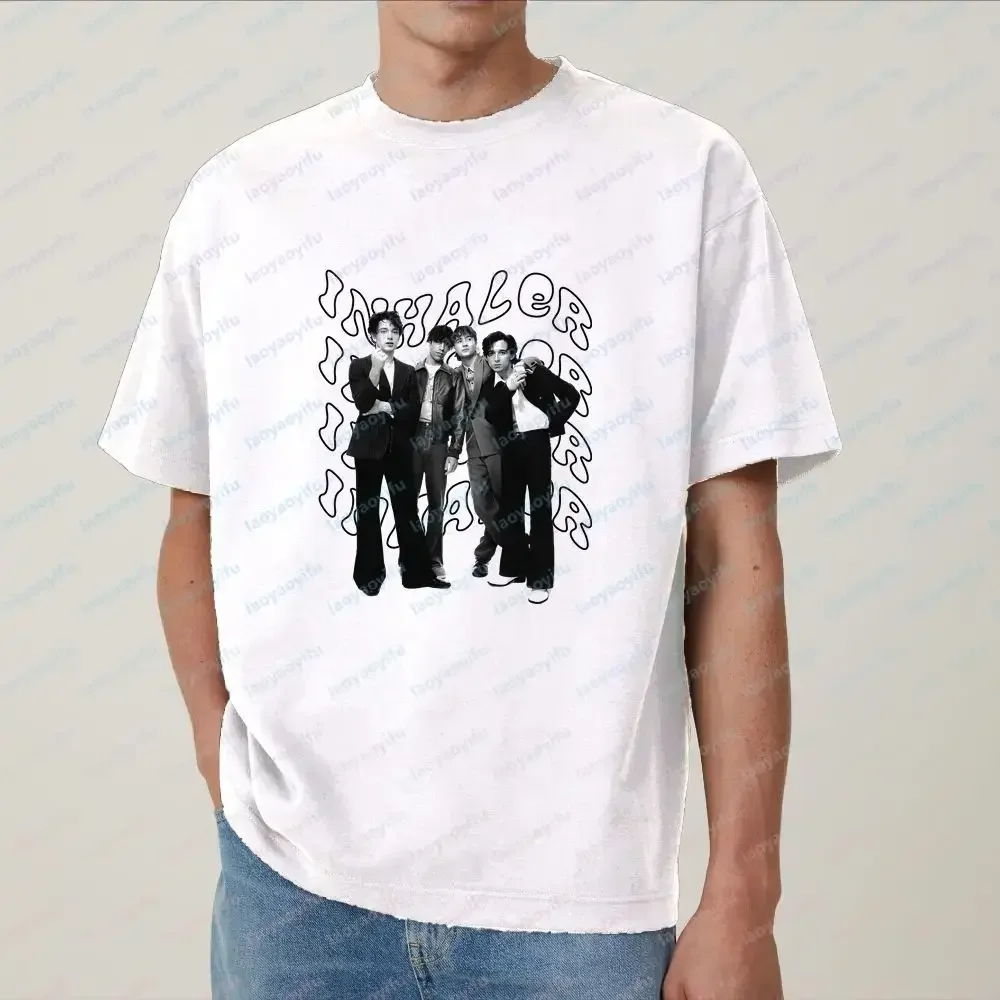 Inhaler Band - Adult Humorous Casual Fashion Fun Crazy Neutral Classic Cotton T-shirt for Men and Women (Universal Fit)