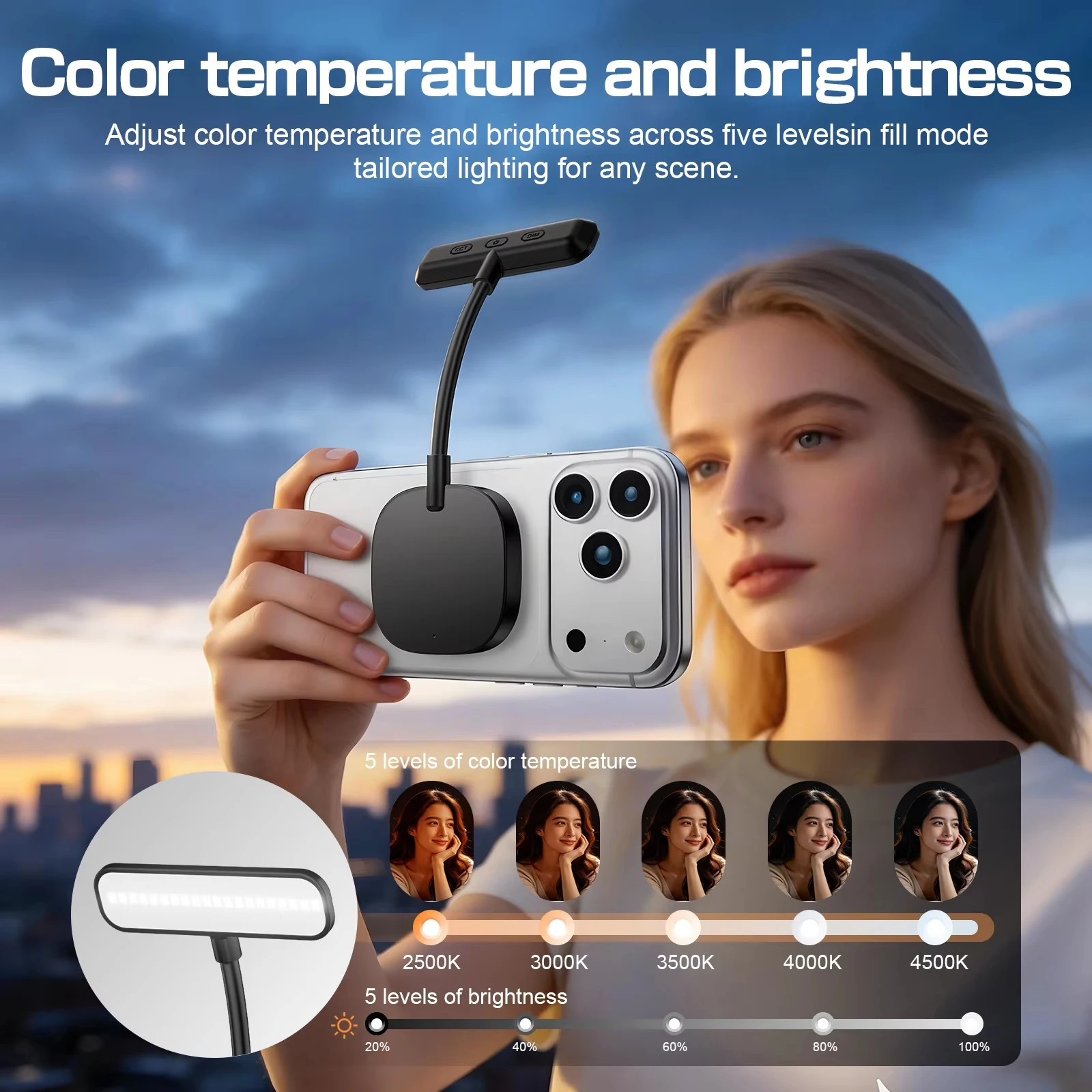 Magnetic Mobile Phone Fill Lig - огляд і ціна Photography Lighting Video
