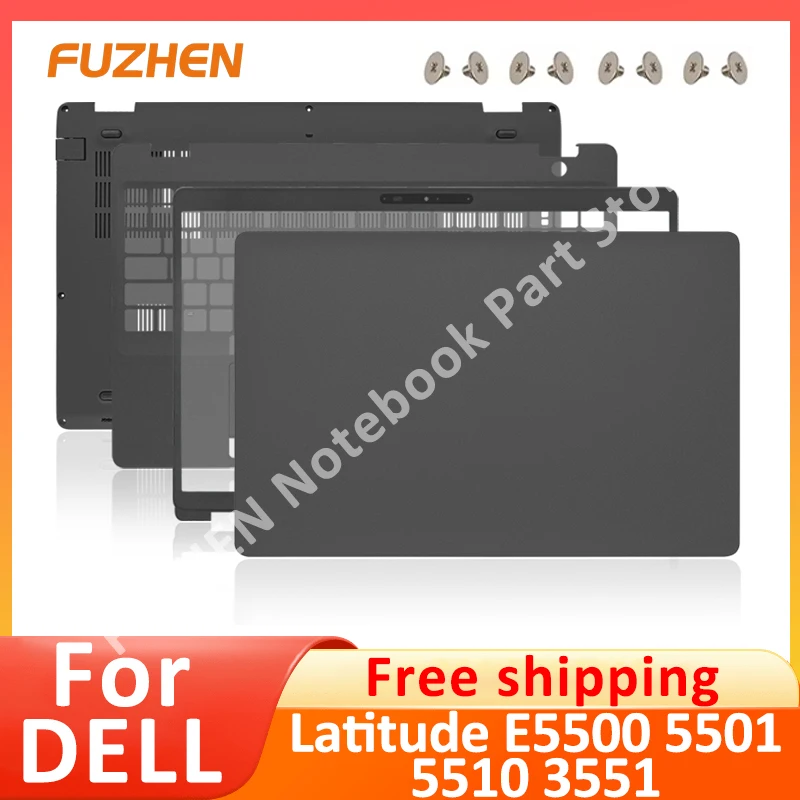 New Original Laptop Case For Dell Latitude 5500 5501 E5500 E5501 LCD Back Cover Front Bezel Palmrest Bottom Case 0X0CWC 0CR8D3