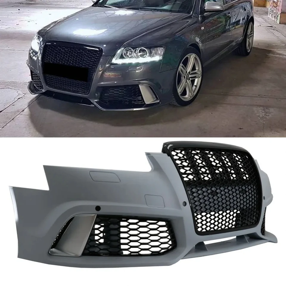 車のフロントバンパーボディキット,アウディa6 c6 4f rs6 c7 2004-2011