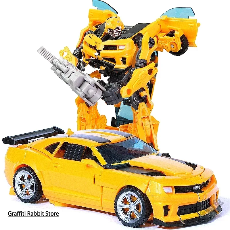 Transformation Toy Deformation Robot Yellow Action Figures H602 Bee Car Truck Helicopter Toys For Child Birthday Gifts NO BOX