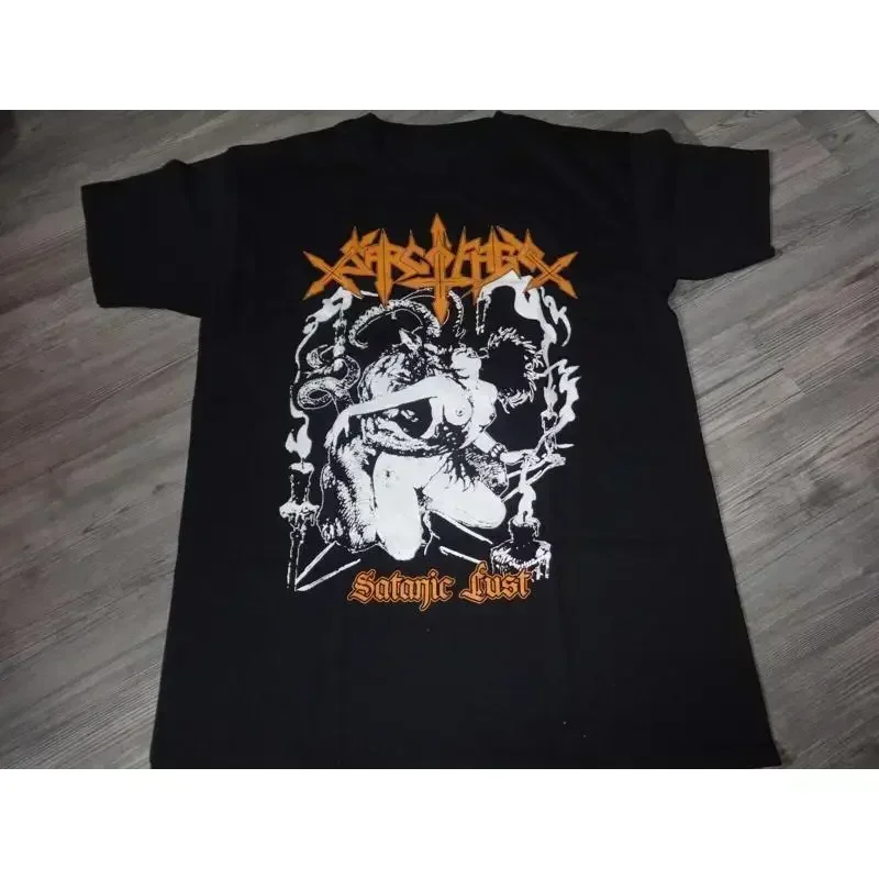 Sarcofago Band Classic Black T-Shirt Full Size S-5XL