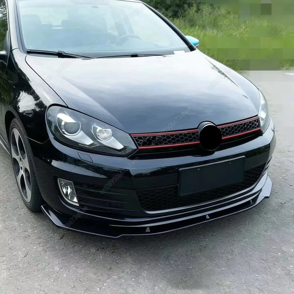 Front Bumper Lip Spoiler Splitter Diffusers Body Kits Cover Deflector For VW Golf 6 MK6 GTI GTD 2009-2013 Canard Spoiler Tuning